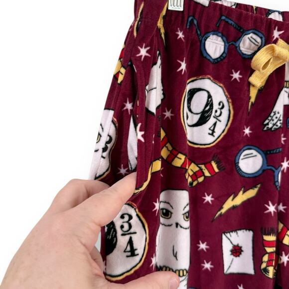 Harry Potter Wizarding World Soft Pajama Pants Women's Size M (8/10) Hogwarts - Picture 5 of 9